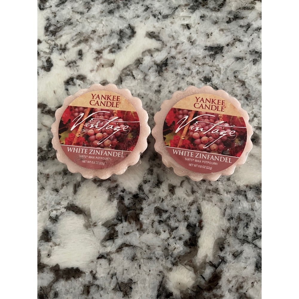 Yankee Candle White Zinfandel Vintage Tarts Wax Potpourri 0.8oz Set of 2 2004